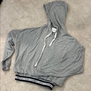 The Kooples Gray Hoodie with Black Trim